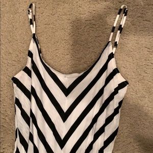 Red Haute striped lined dress